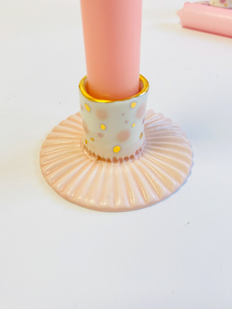 galerie pez kerzenständer in pink