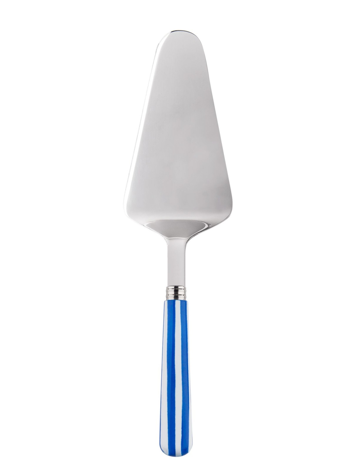 sabre - made in France und handgemachte Kuchenschalen mit blauen Streifen