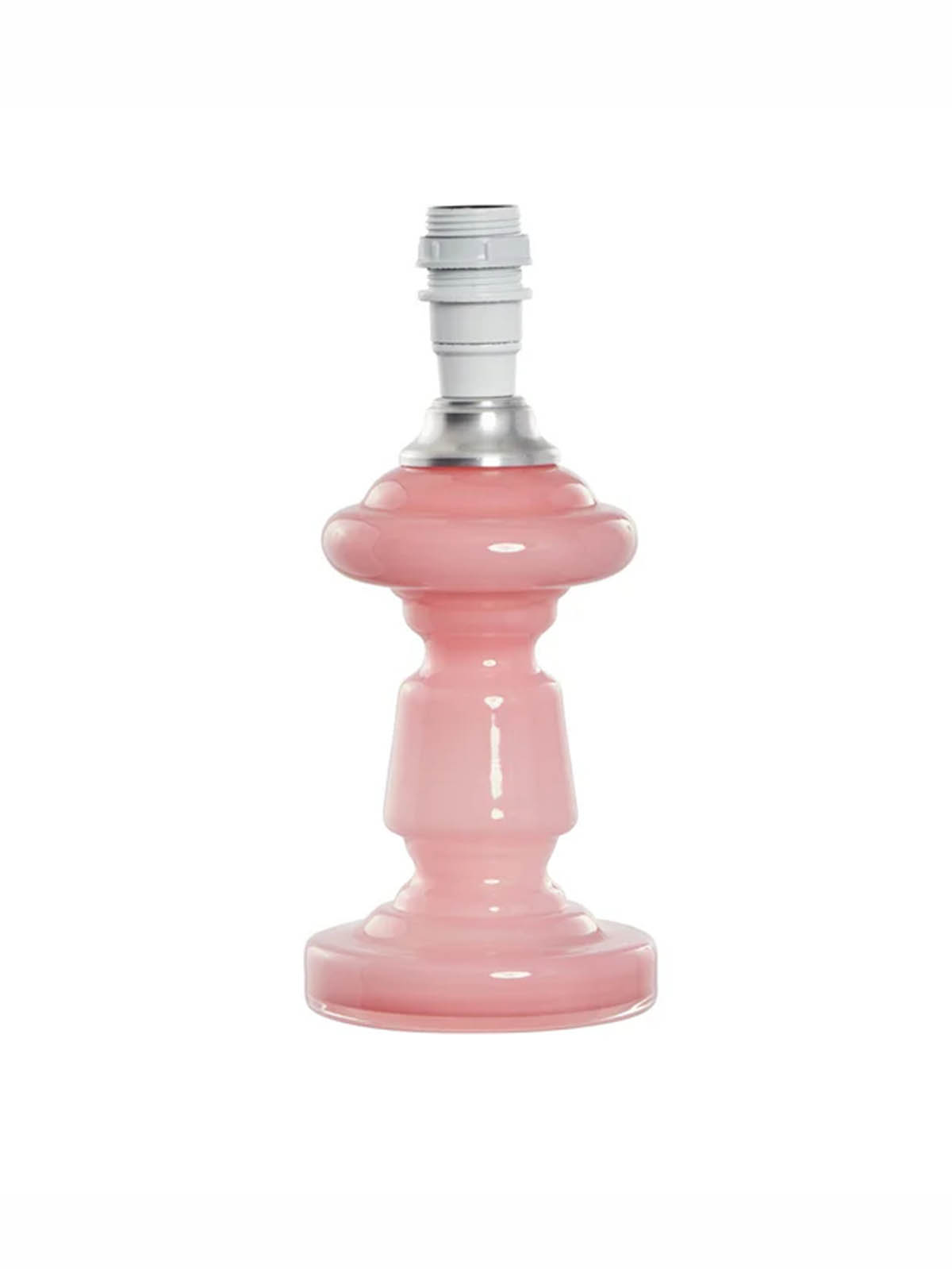 rosa rosa Lampen in mundgeblasenem Glas Tischlampe in schönen Pastell.