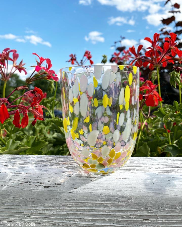 Anna von Lipa Spritzer und Konfetti Glas - Sommer