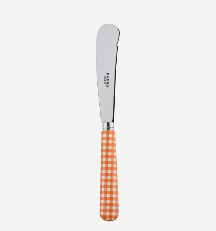 Säbelbuttermesser in orange überprüft