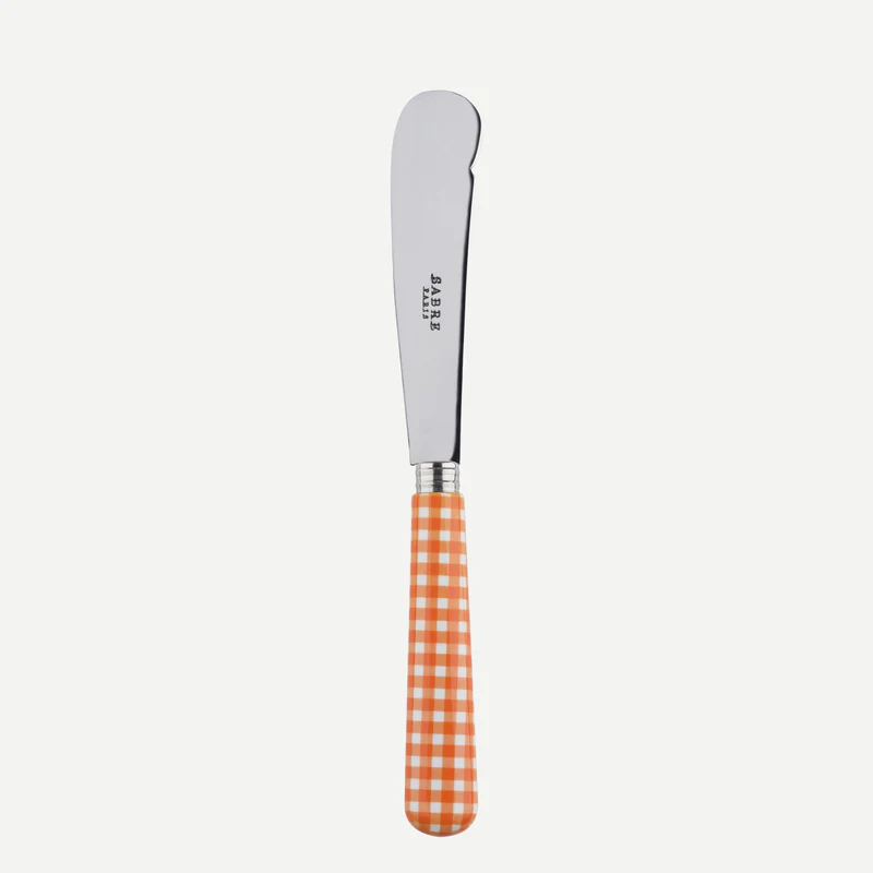 Säbelbuttermesser in orange überprüft