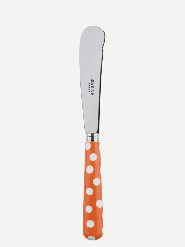 Säbelbuttermesser mit Punkten