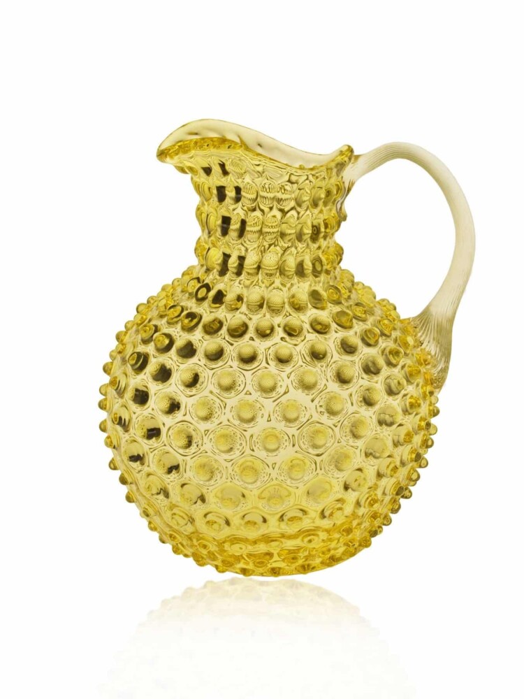 Remix von sofie, anna von lipa glas, anna von lipa jug, anna von lipa igel jug, anna von lipa igel jug, hobnail jug, hobnail glass, igel glas jug, anna von lipa igel jug, 2 l in Zitronengelb