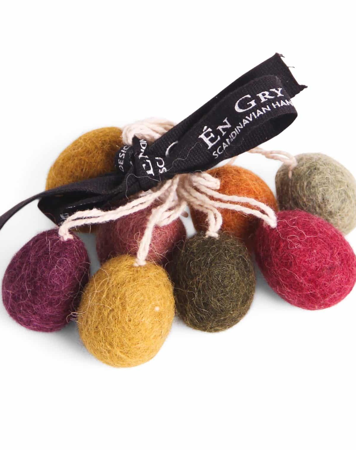 Ostereier, Ostereier aus Wolle, Marmorfilzeier, Osterdekorationen, zum Aufhängen passende Ornamente, ein Topf & Sif Ornamente, ein Topf & Sofie, Remix von Sofie, Fairtrade