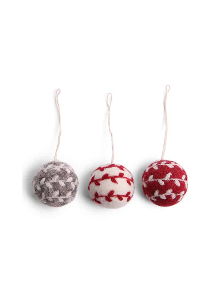 Remix von Sofie, ein gritty, Filz Weihnachtsschmuck, Filzschmuck, Filz, Fair Trade, Filz aus Nepal.