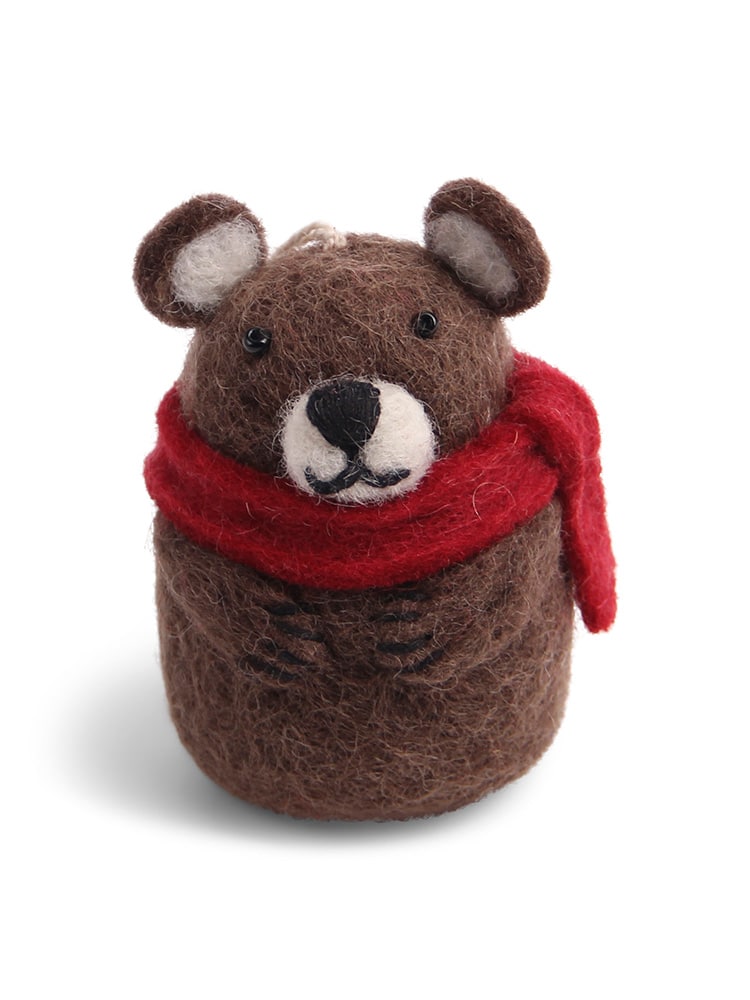 Remix von Sofie, ein gritty, Filz Weihnachtsschmuck, Filzschmuck, Filz, Fair Trade, Filz aus Nepal.