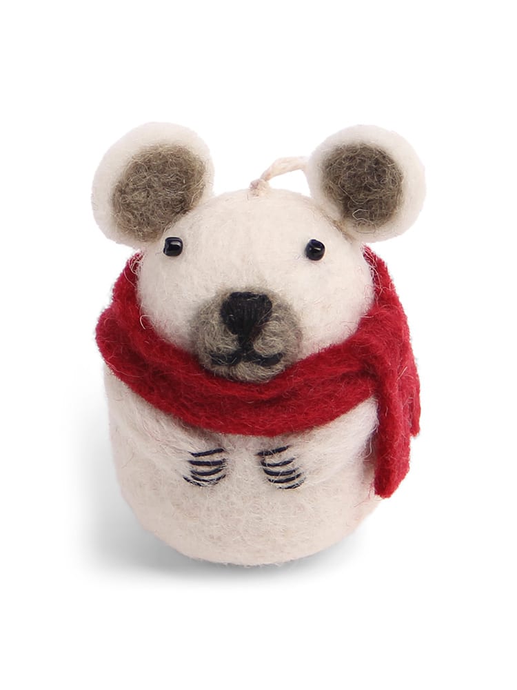 Remix von Sofie, ein gritty, Filz Weihnachtsschmuck, Filzschmuck, Filz, Fair Trade, Filz aus Nepal.