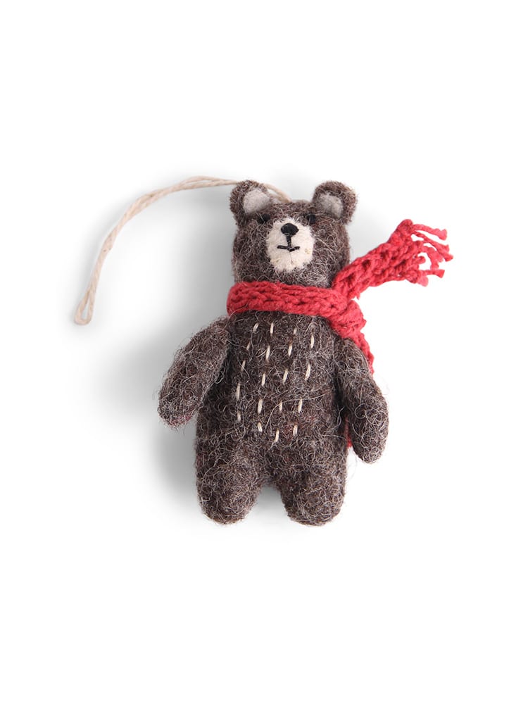 Remix von Sofie, ein gritty, Filz Weihnachtsschmuck, Filzschmuck, Filz, Fair Trade, Filz aus Nepal.