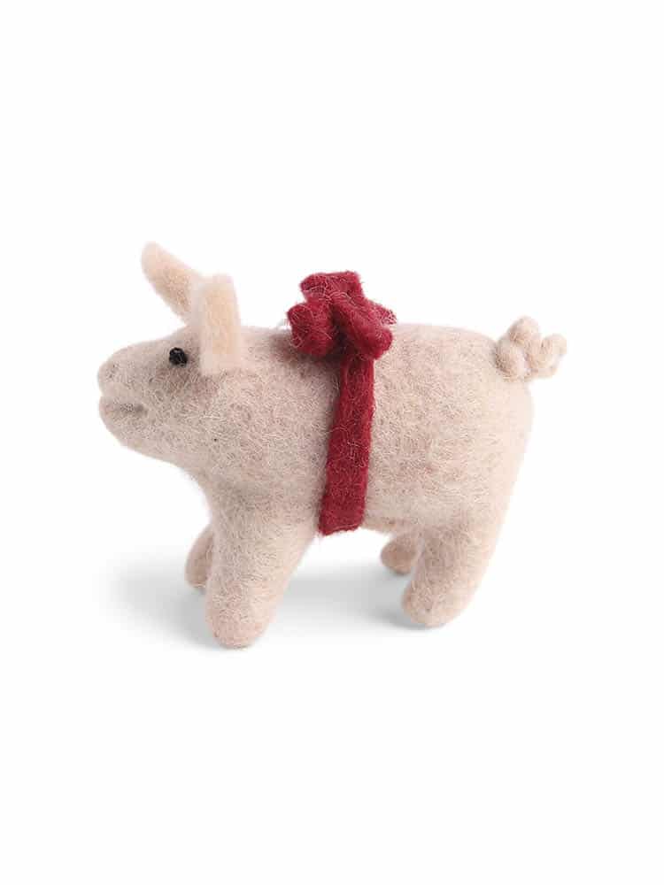 Remix von Sofie, Gry & Sif, Gry og sif, Weihnachtsdekorationen, Weihnachtsschmuck in Filz, Filzverzierungen, Filzverzierungen, Filzverzierungen, Schwein in Filz