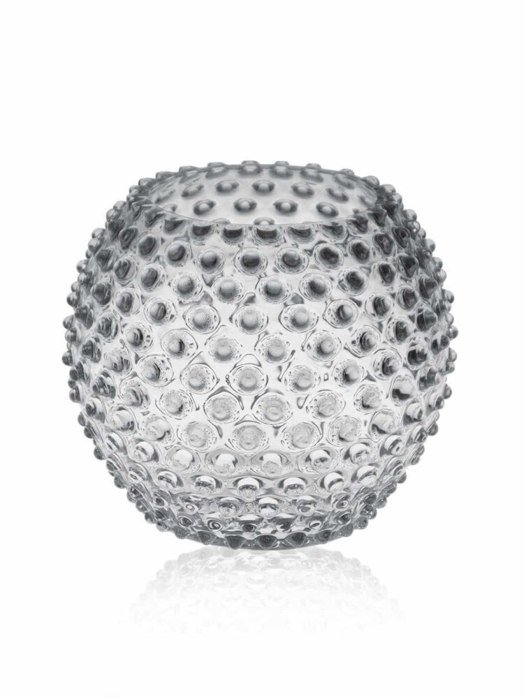Kaschmir Globus Hobnail Vase, Igel Vase Licht Schokolade, Hobnail, Mund geblasen Vase, Handgeblasen Vase,