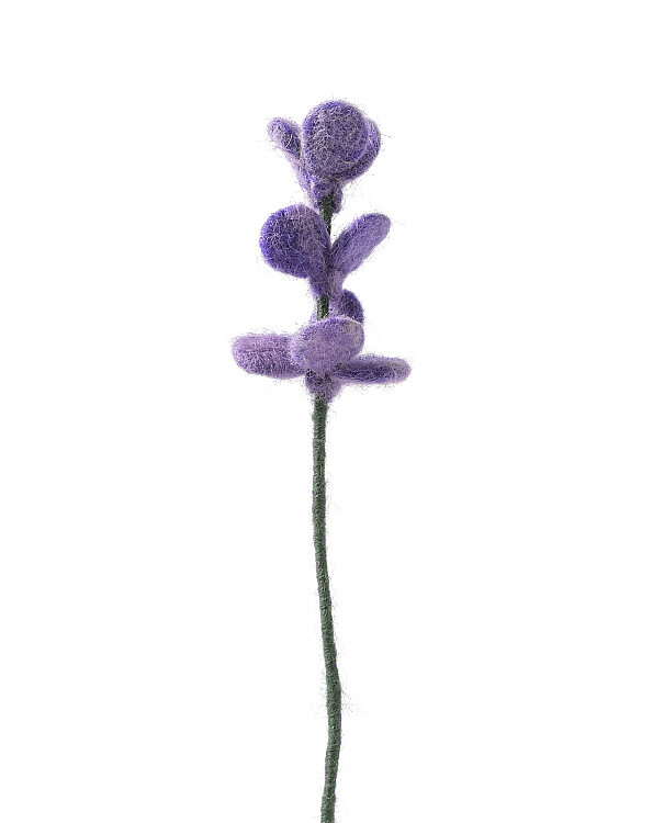 Remix von Sofie, aveva, Filz, Filzverzierungen, Osterverzierungen, Bio-Wolle, neue Eifer und, endlose Blume, Filzblume, Filzblumen, Lavendel.