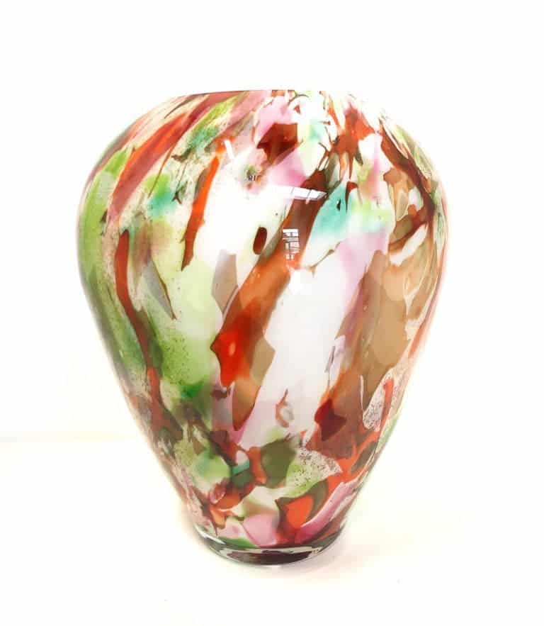 Remix durch Sofie, mundgeblasene Vase, Vase Opalglas, Vase für Äste