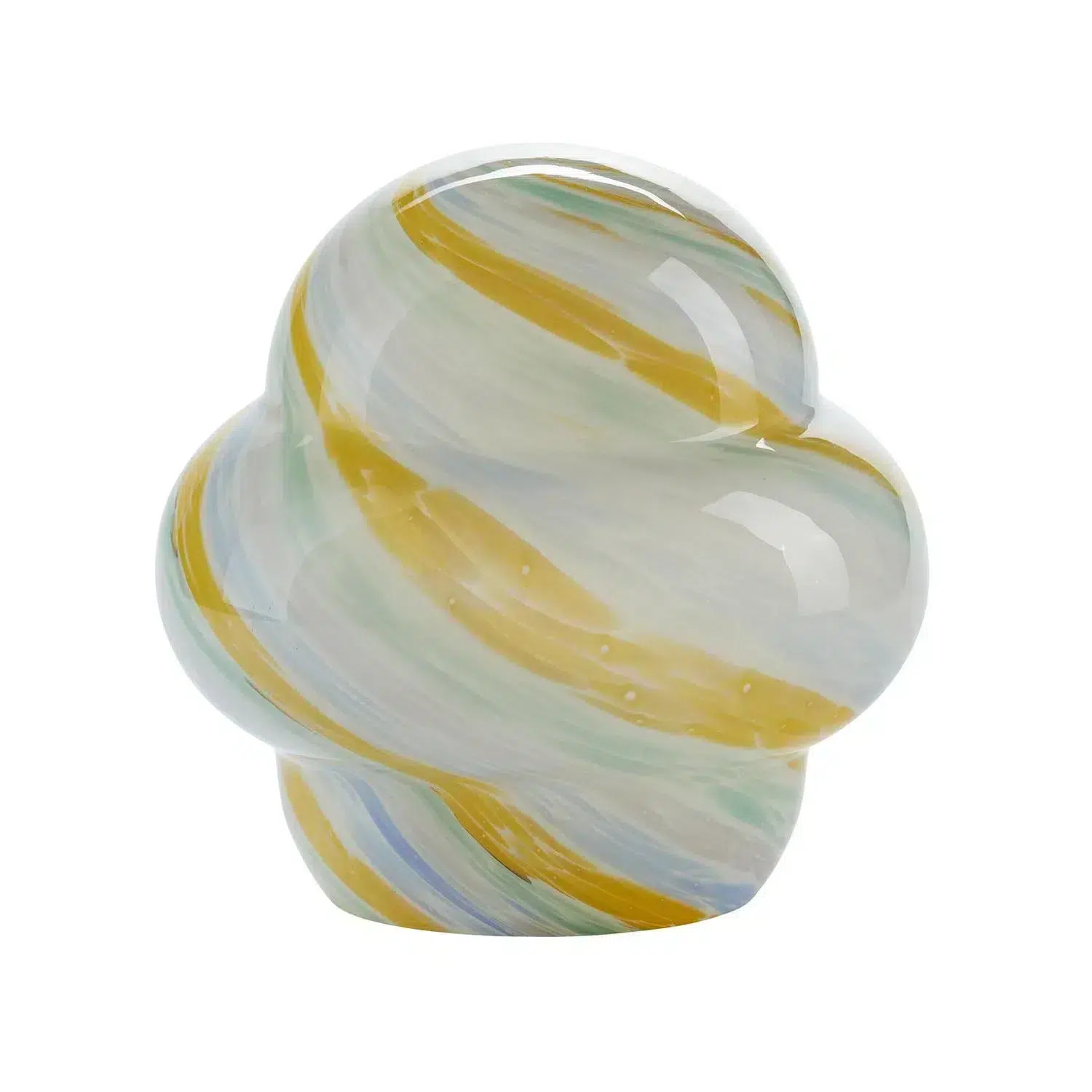 Bahnen kleine Tischlampe in Glas