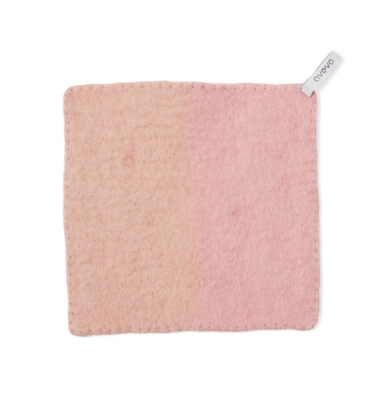 Ofendeckel in Wolle rosa