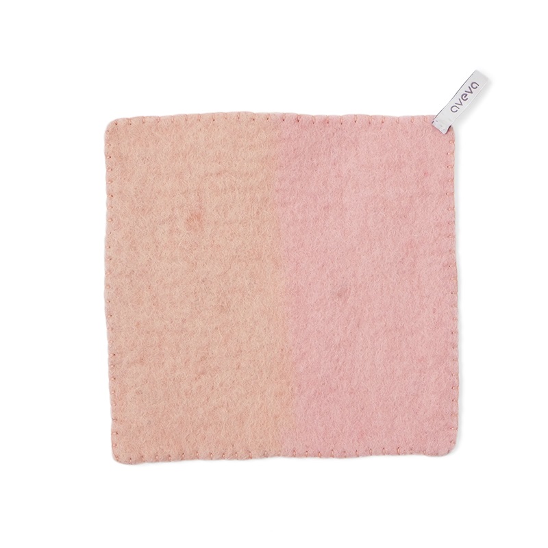 Ofendeckel in Wolle rosa