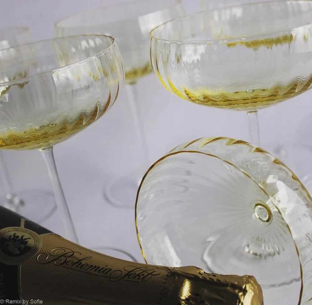 Champagnerschale in gelb mit anna von lipa