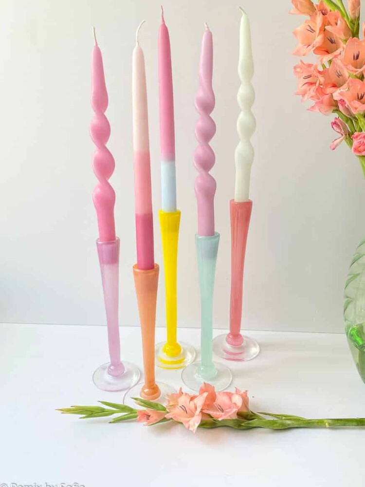 Handgeblasene Kerzenständer, mundgeblasenes Glas, Anne Florh, mundgeblasene Kerzenständer, Kerzenständer, Glaskerzenständer, Kerzenhalter, Kerzenständer, Glaskerzenständer