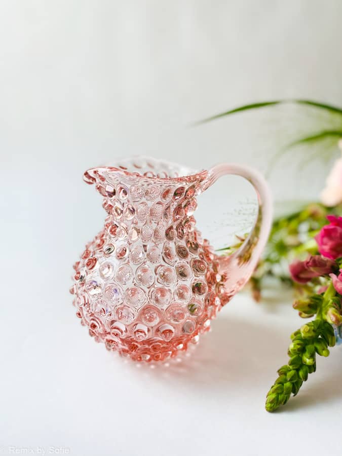 Igelglas rosa, rosa Krug, Igelglas rosa, anna von lipa Krug, Kanne aus anna von lipa, anna von lipa Händler, Remix von sofie