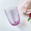 Bambus in hellviolettem Neodym, anna von lipa, Remix von Sofie, anna von lipa glass, mundgeblasenes Glas, handgeblasenes Glas, Glas, Trinkglas, Wasserglas, farbiges Glas, Mix- und Mattckglas, Mix & Mattckglas, Tumbler, Waweglas, Wirbel Glas, Harlekinglas, Spiralglas, Bambusglas, Olivenglas, Tischbezug, anna von lipa glass, anna von lipa retailer