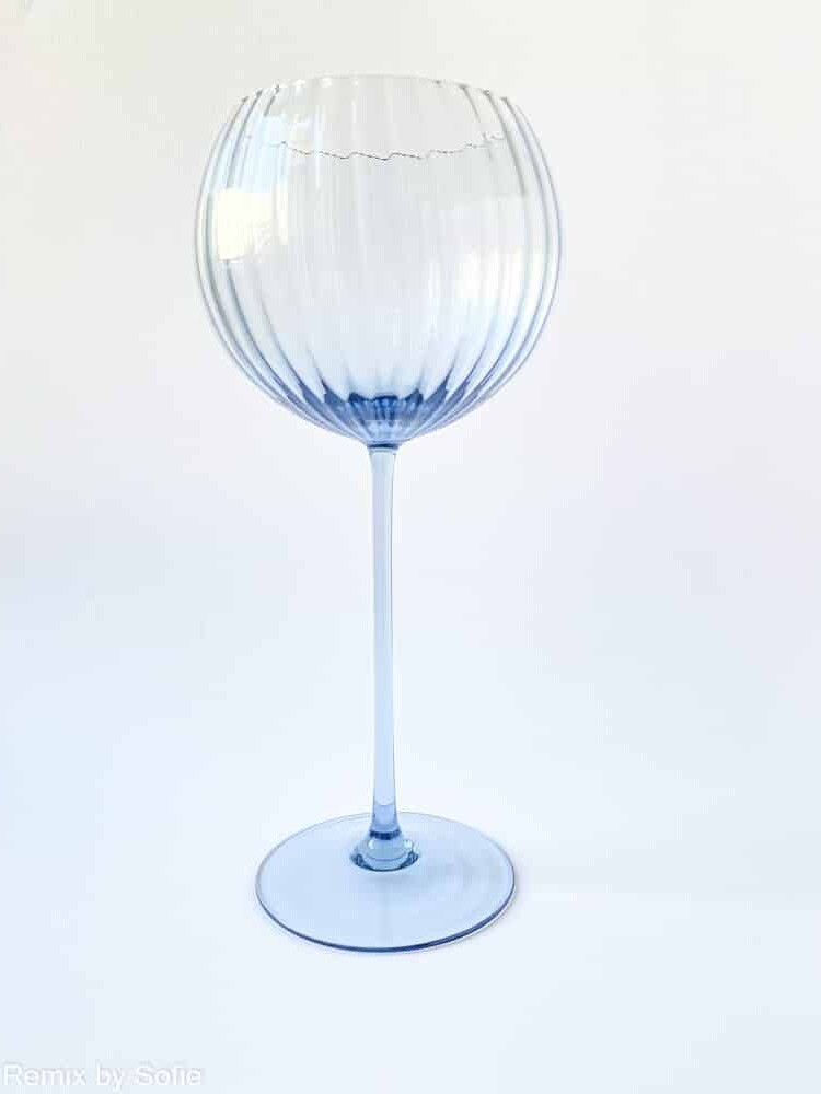 Lion Rotwein Glas in blauer Rauch, Weinglas, handgeblasen, Glas, Remix von sofie,anna von lipa Weinglas, Rotweinglas, Weinglas, mundgeblasenes Weinglas, Lion Weinglas, anna von lipa Glas