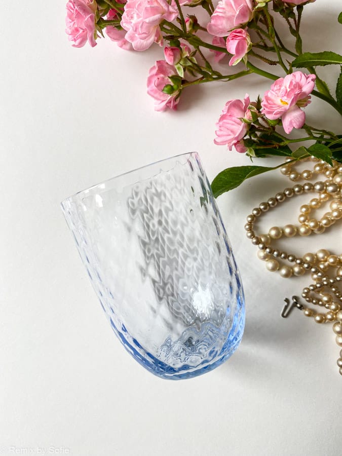 rosa Olivenglas, Olivenglas, Bambusglas, anna von lipa mix & match, swil glass, wawe glass, Harlekinglas, Becher, Wasserglas, Trinkglas, Trinkglas, Glasmalerei, Hausinnenraum, Tischeinstellung, Glas von anna von Lipa, anna von lipa dealer, remix von sofie