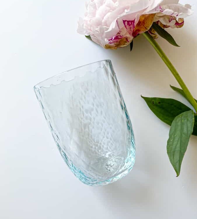 Harlekin Glas Licht Aqua