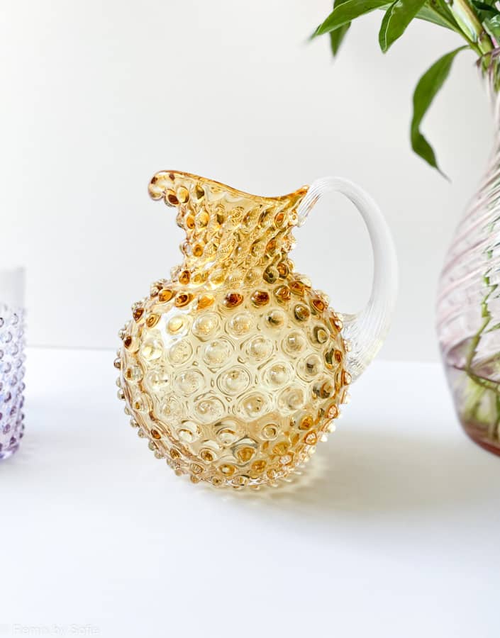 Igelkanne, Milchkanne, 1 Liter, Glaskanne, Igelkanne Glasblau Rauch, blauer Rauchkanne, Igelkanne in lila lila, anna von lipa Kanne, Kanne aus anna von lipa, anna von lipa Einzelhändler, Remix von Sofie
