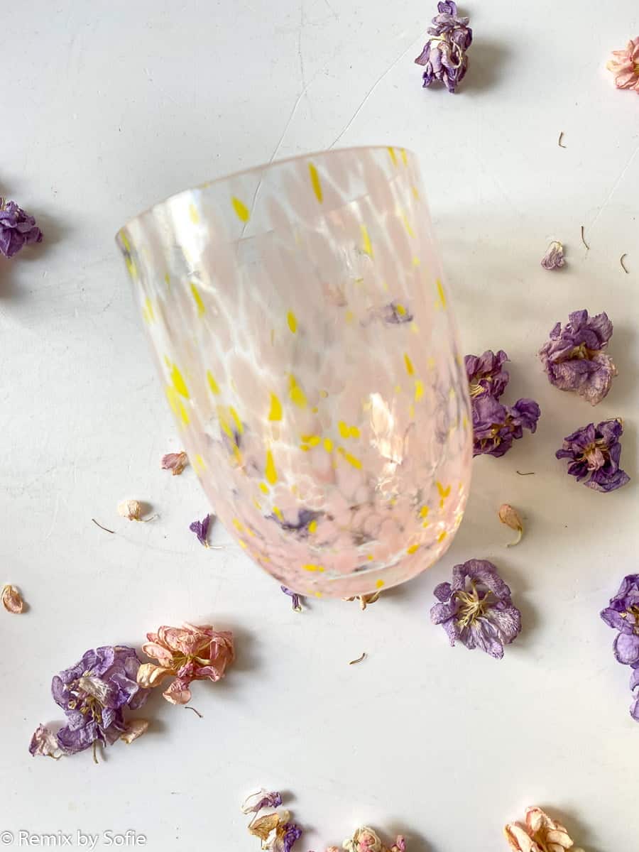 mundgeblasenes Glas, Konfetti, farbiges Glas, Opalglas, Opalglas, Bohren,anna von lipa mix & match, swil glass, wawe glass, Harlekinglas, Becher, Wasserglas, Trinkglas, Trinkglas, Colorit