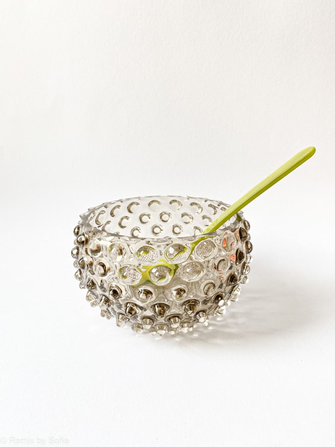 Anna von lipa, Anna von lipa glass, Anna von lipa porcupine glass, tapas bowl, tapas bowl, bowl, porcupine bowl, imbissschale, glasschüssel, tapas bowl, remix by sofie, interior design
