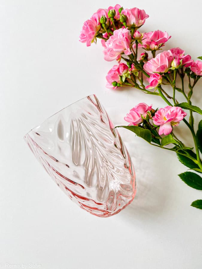 Wawe in rosa, Olivenglas, Bambusglas, anna von lipa mix & match, swil glass, wawe glass, Harlekinglas, Tumbler, Wasserglas, Trinkglas, Trinkglas, Glasmalerei, Hausinnenraum, Tischeinstellung, Glas von anna von Lipa, anna von lipa dealer, remix von sofie