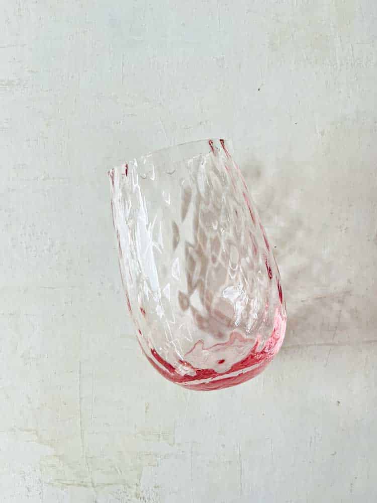 Trinkglas, Wasserglas, mundgeblasenes Glas, Claraglas, sieben Gläser, Remix von Sofia, Anna von Lipaglas.