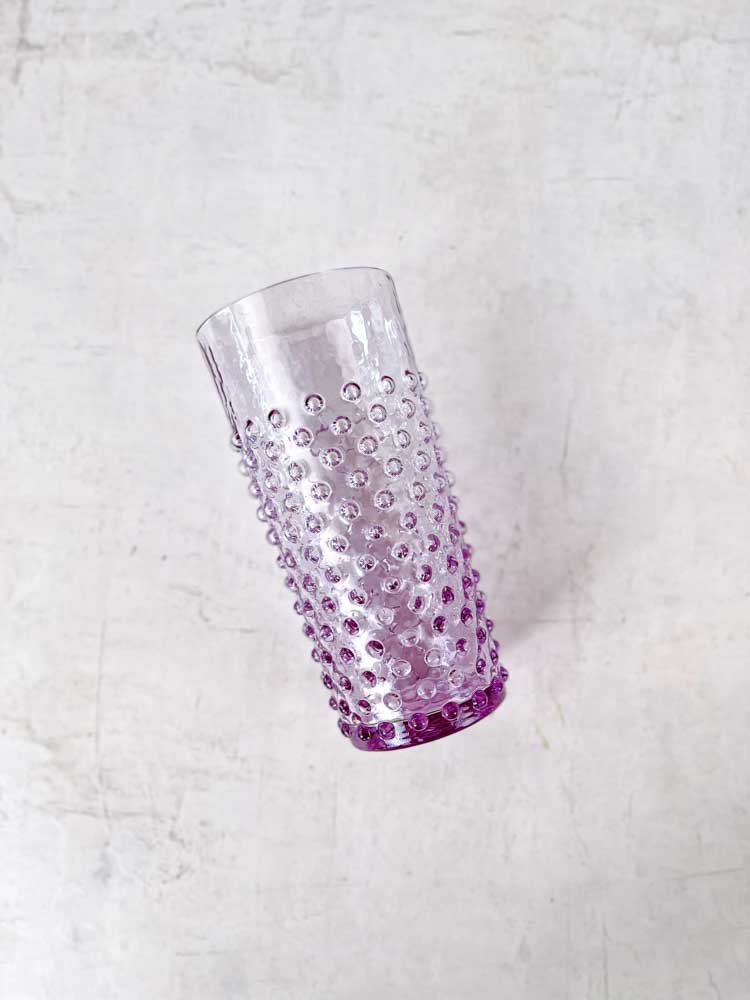 Anna von Lipa, Anna von Lipa Porkupinglas lang trinken Glas in lila