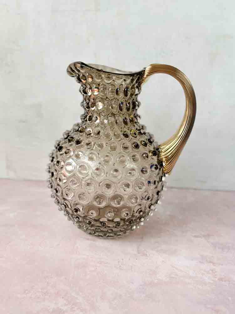 2 Liter Stachelschwein-Kanister leichte Schokolade mit goldenem Griff, Stachelschwein-Kanister, Stachelschwein-Glas.