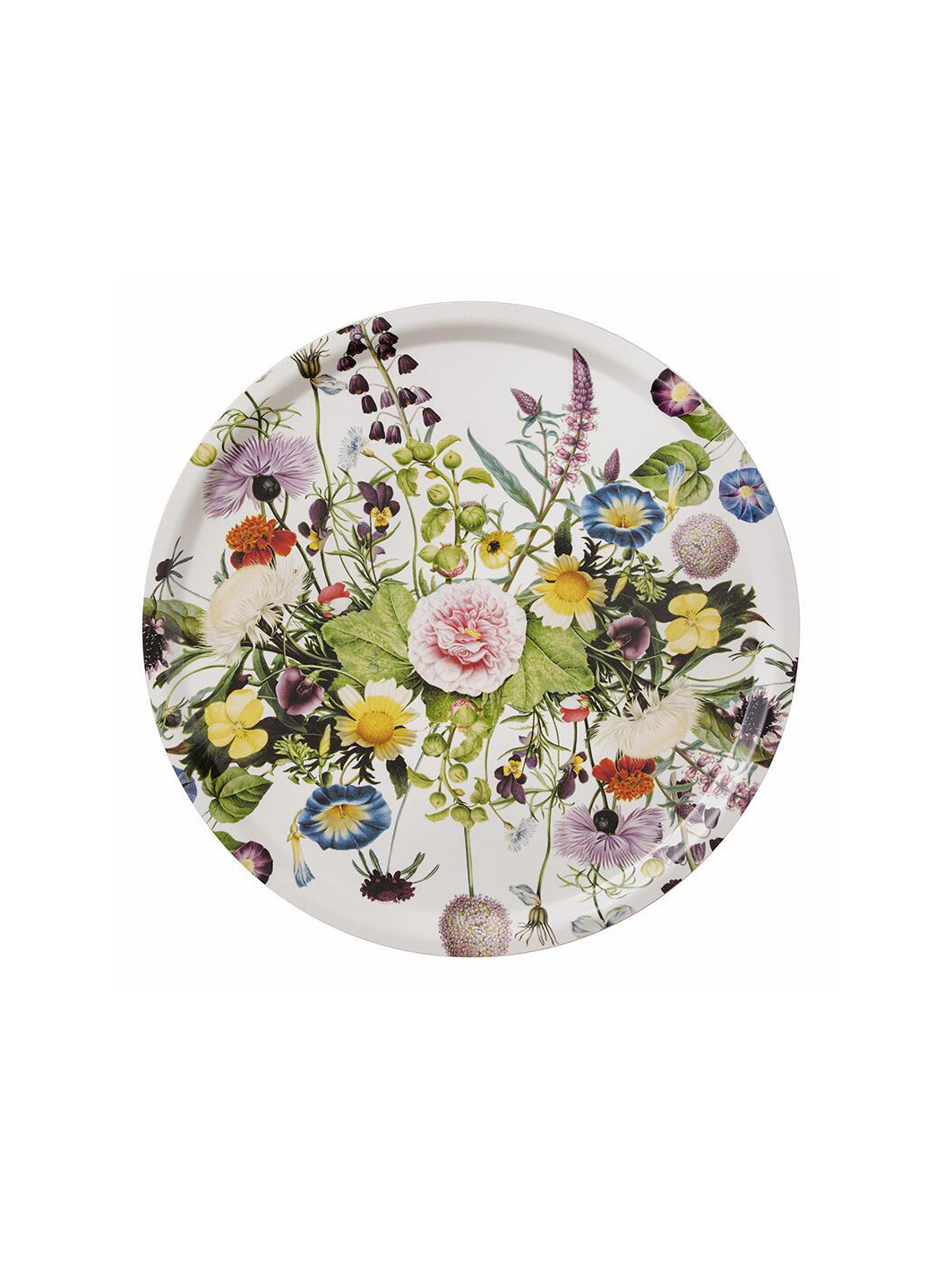Remix von Sofie, Koustrup & Co., rundes Tablett, Serviertablett, Tablett mit Blumen,