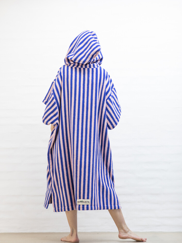 Kapuzenpullover in blau und rosa Bongusta