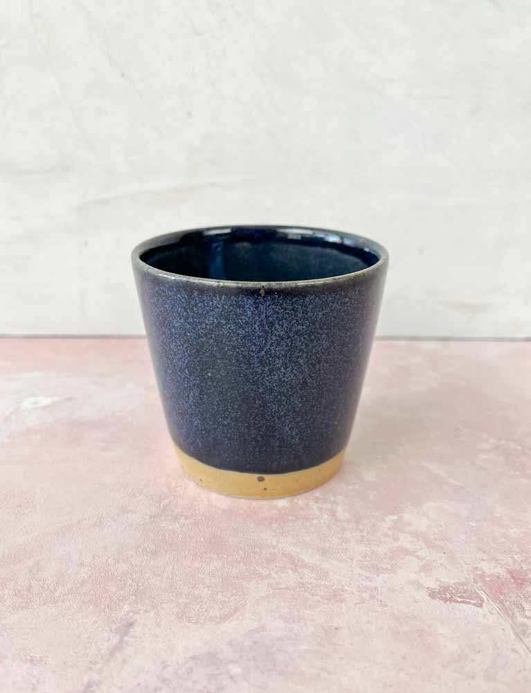 ø-cup - Tasse ohne Griff, Bornholms Keramikfabrik in blau