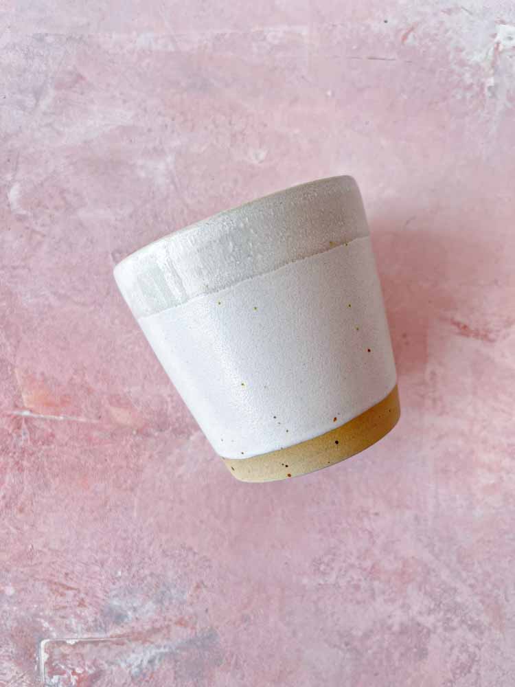 Keramikbecher, Keramikbecher, Keramikbecher, Becher mit Griff, Tasse ohne Griff, Espressobecher, Cortadobecher, Tasse, Tassen, Remix von Sofia.
