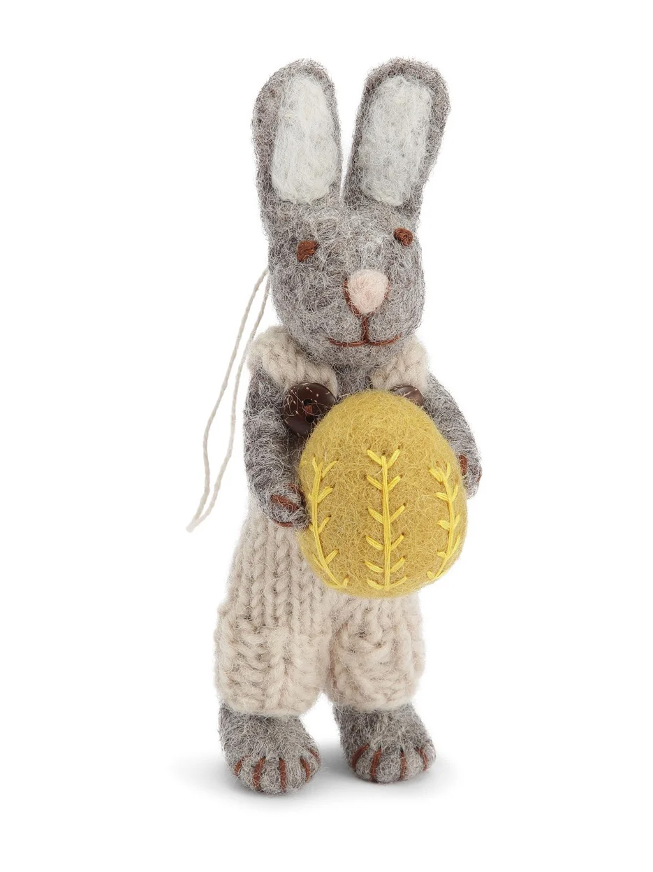 Remix von sofie, grå & sif, grå & sif, Ostern, Filz, Filzverzierungen, Osterhasen, Filzhasen, Haar in Filz, Filz Osterhasen, Nepal, Fairtrade