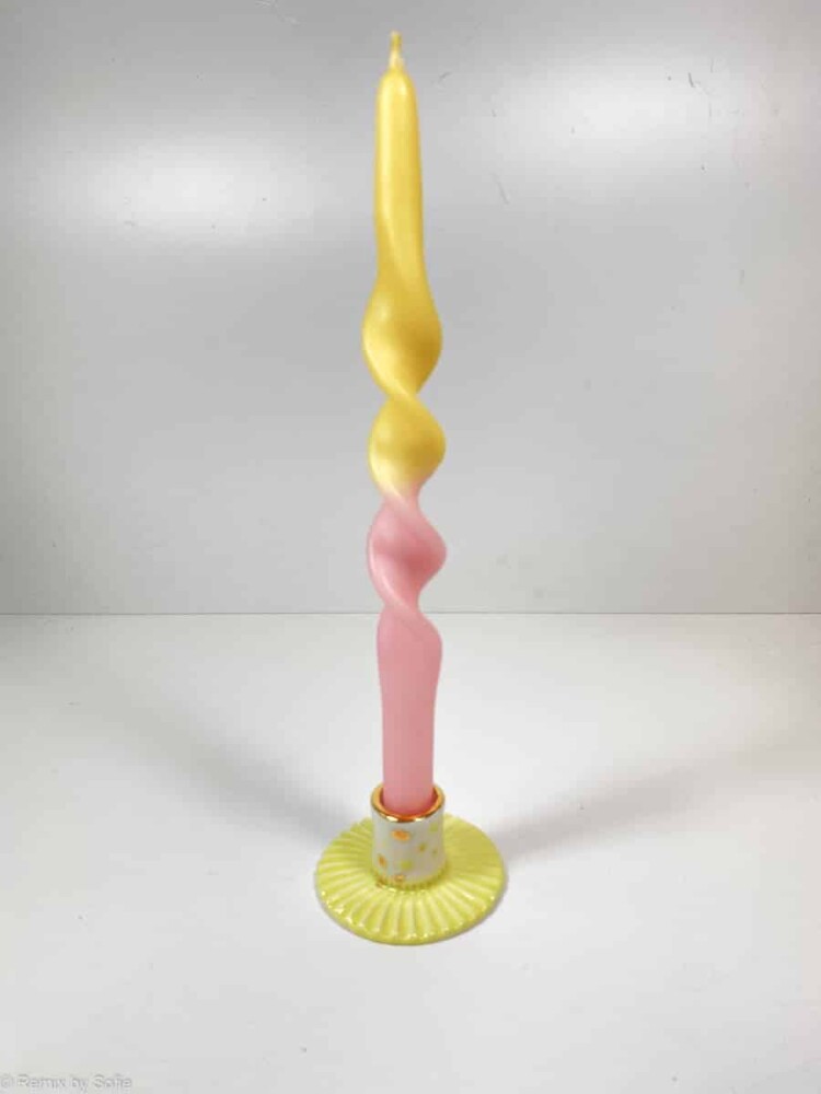 Kerzenständer, Kerzenständer mit Gold, Galerie-Pez, Porzellan-Kerzenständer