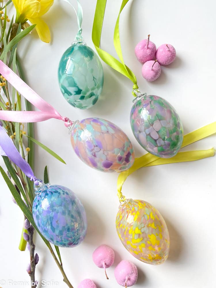 anna von lipa oster eggs, glasseier, glaseier, mundgeblasene opaleier, oster eggs