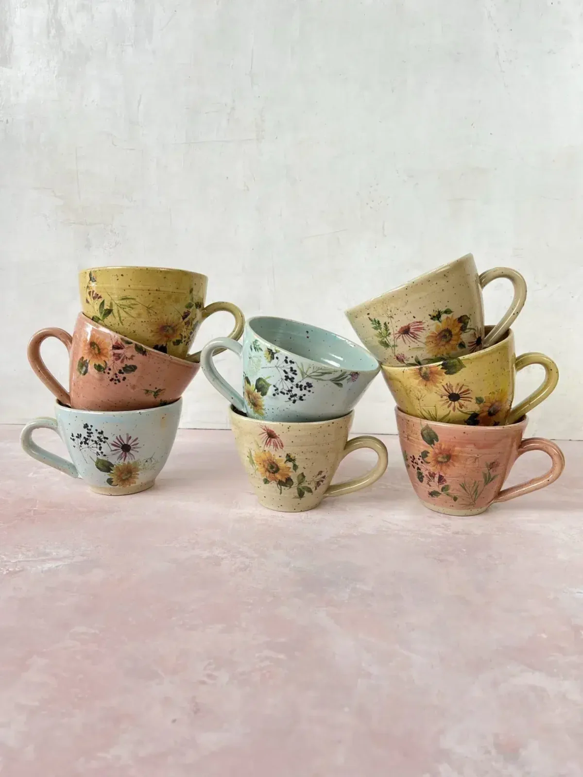 Keramikbecher, Keramikbecher, Keramikbecher, Tasse mit Griff, Tasse ohne Griff, Espressobecher, Cortadobecher, Tasse, Tassen, Remix von Sofie, von Sofie Karolina