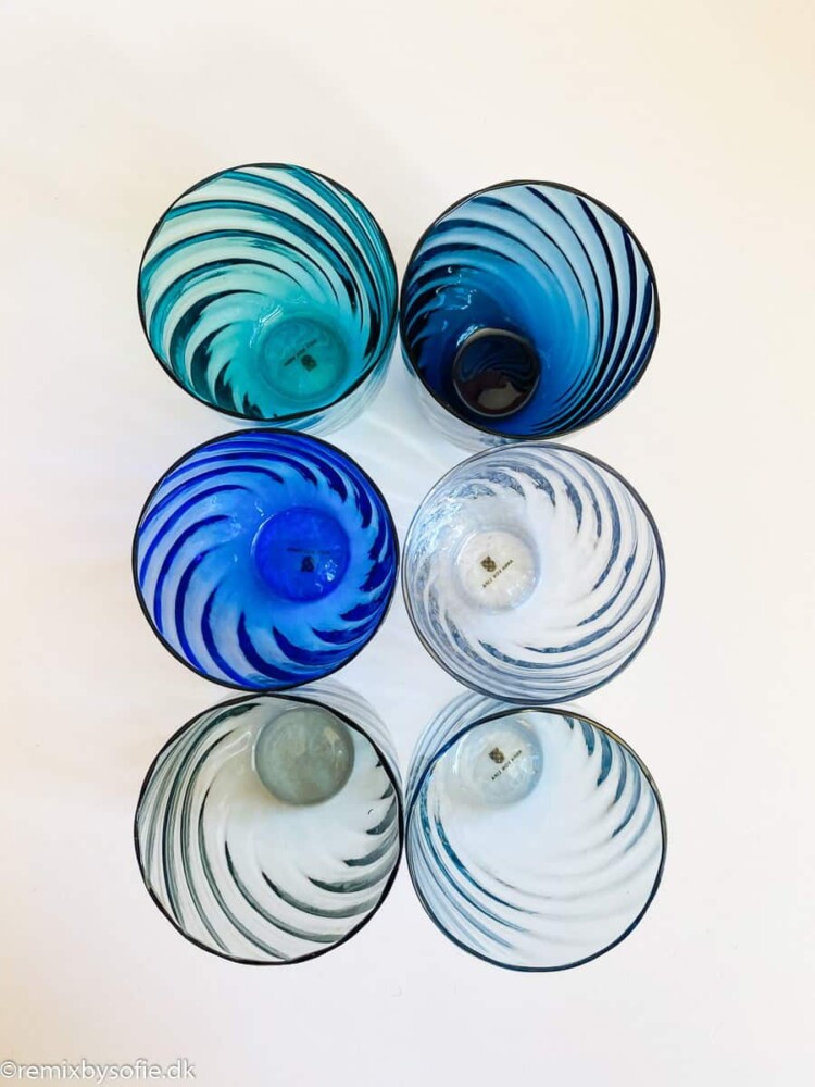 Swirl Glas - royal blue - Bild 7