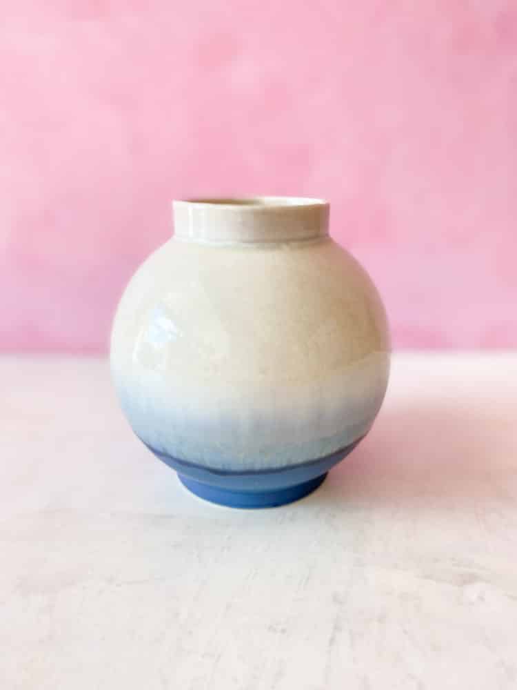 lena pedersen Keramik, Keramikvase, Keramik Blumentopf, Vase in Keramik, Vase in Porzellan, Vase in Farbstoffen, Kristallglasur, Vase, Blumenvase, Keramikvase