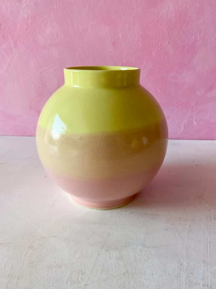lena pedersen Keramik, Keramikvase, Keramik Blumentopf, Vase in Keramik, Vase in Porzellan, Vase in Farbstoffen, Kristallglasur, Vase, Blumenvase, Keramikvase