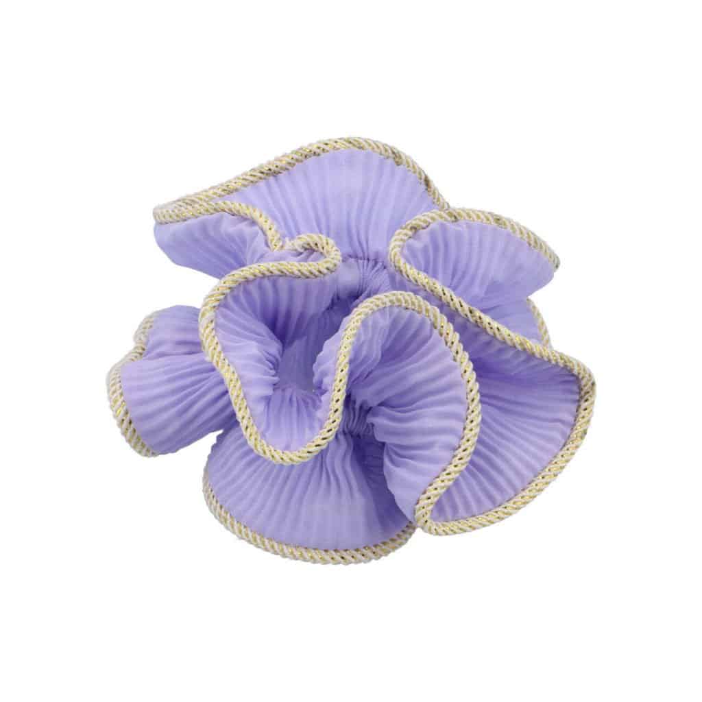 Schleife durch Starling, Scrunchie, Lilie Scrunchie, Lilie, Haaraccessoires, Haarschmuck, Pastell lila, lila, Pastell lila, kleines Haarband,
