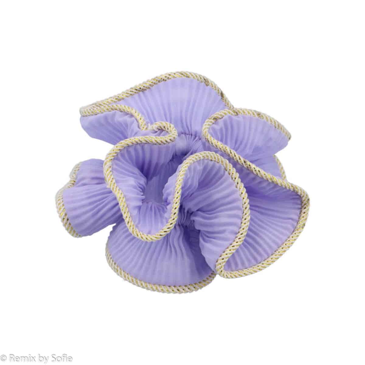 Schleife durch Starling, Scrunchie, Lilie Scrunchie, Lilie, Haaraccessoires, Haarschmuck, Pastell lila, lila, Pastell lila, kleines Haarband,