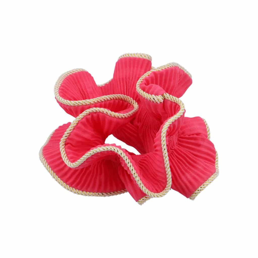 Bogen durch Starling, Scrunchie, Lilie Scrunchie, Lilie, Haarzubehör, Haarschmuck, rosa, rosa Scrunchie,