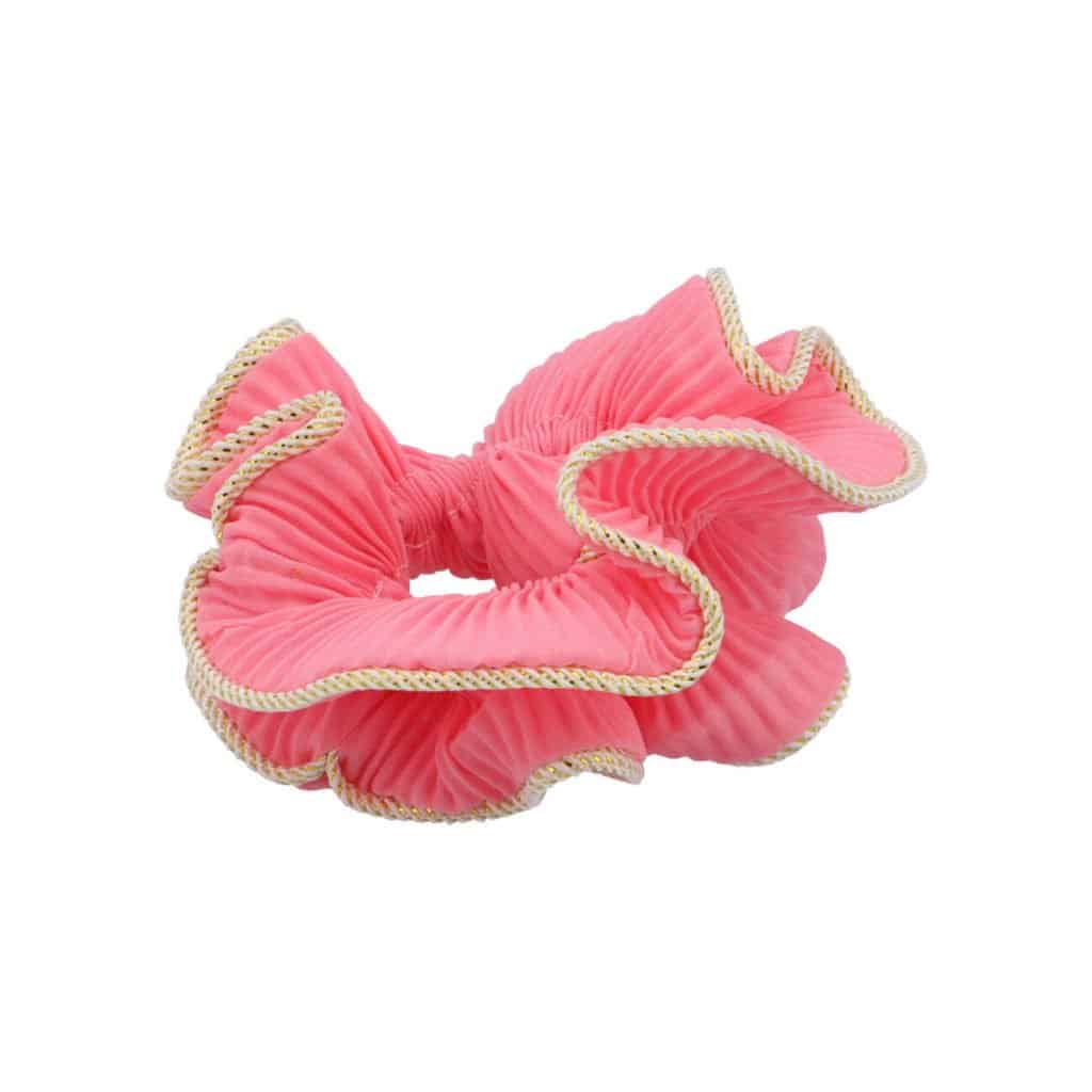 Schleifen durch Starren, Scrunchie, Lilie Scrunchie, Lilie, Haarzubehör, Haarschmuck, rosa Scrunchie, rosa, rosa, rosa Scrunchie
