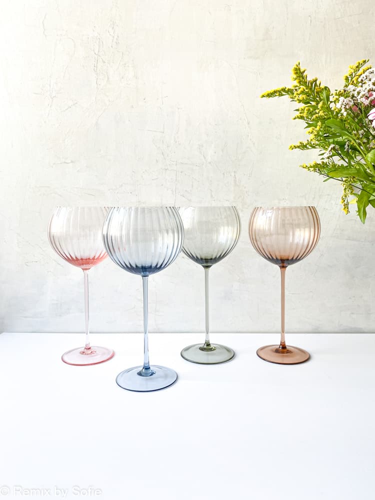 Champagnerglas, Lyon klar Weinglas, Lyon, anna von lipa, mundgeblasenes Glas, Glas, aus der Tschechischen Republik, handgemacht, Bohrdeckel, Remix von Sofia, Design,